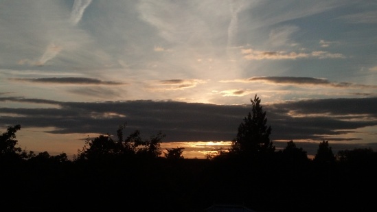 Sunset, 15 July 2012