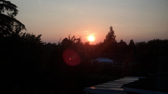 Sunset, 25 July 2012